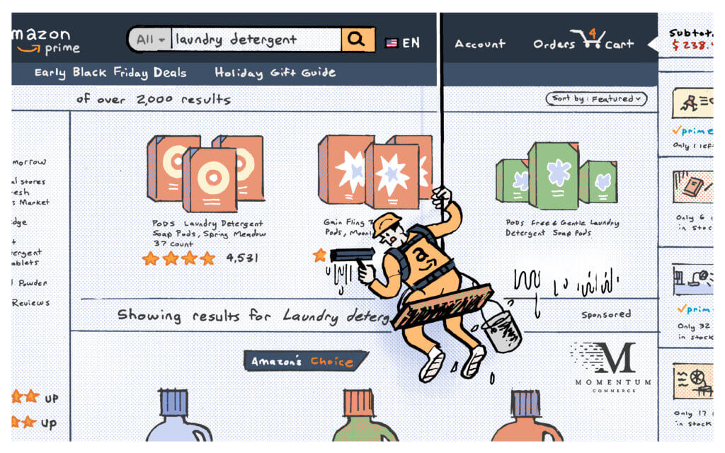 Amazon Forcing Search Relevancy, >18% of Top Branded Searches on Amazon Showing Organic Results First